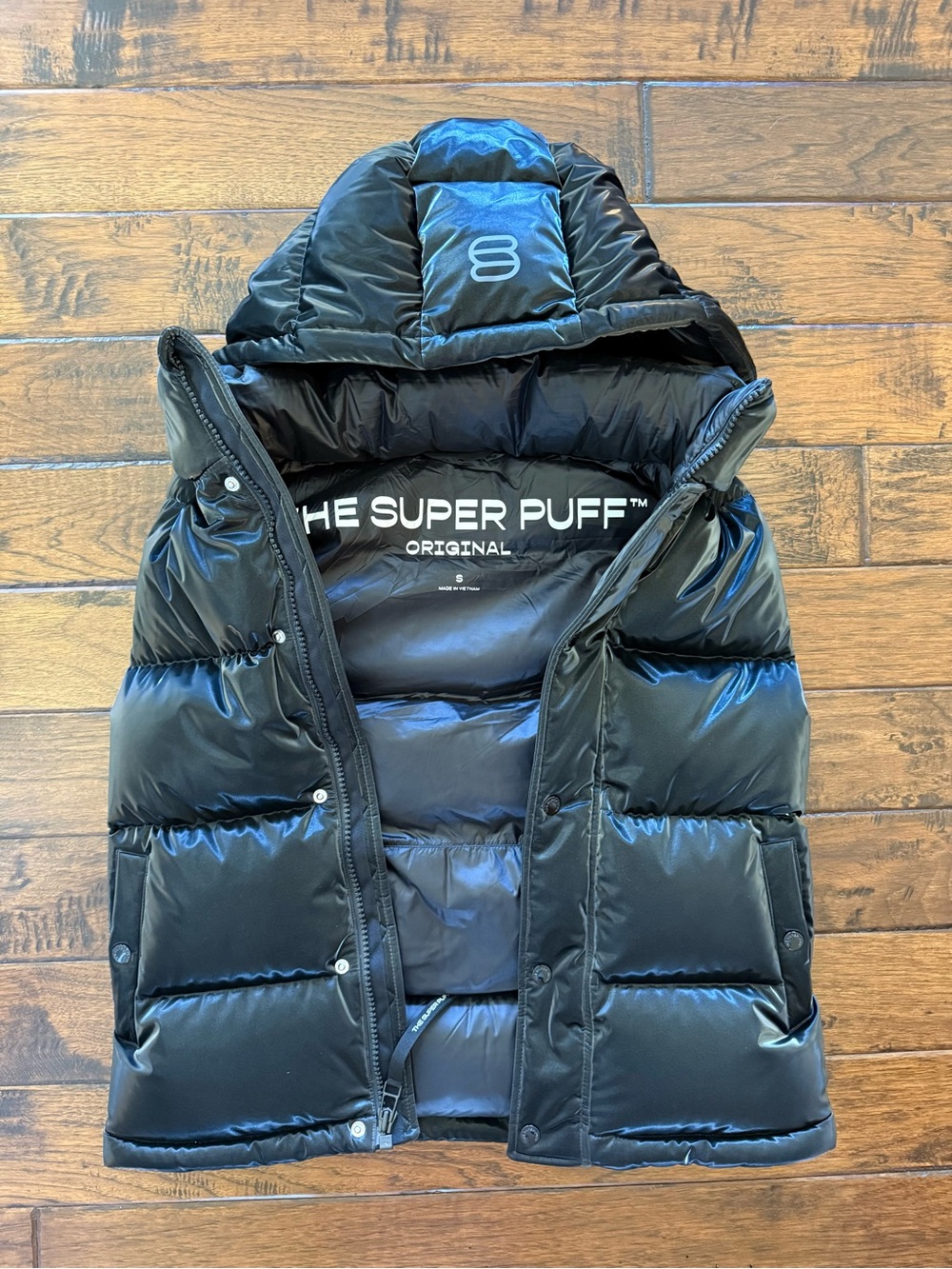 Aritzia The Super Puff™ Vest - Liquid Shine Black NWOT